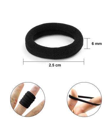 50 Multicolor Hair Ties for Girls | Elastic Rubber Bands Set for Kids - Perfect for Ponytails & Hairstyles - Buy Online on SooperMarket.com