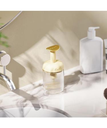 Foam Maker for Face Wash - Transparent Manual Facial Cleanser Foamer Type - Fine Foam Skincare Cleaner Tools for Face Cleanser Shampoo Shower Gel Deep Cleansing Light Yellow - Buy Online on SooperMarket.com