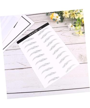 Gogogmee 2 Pairs 4d Imitation Eyebrow Makeup Brow Sticker Simulation Eyebrow Disposable 3d Makeup Tools - Buy Online on SooperMarket.com