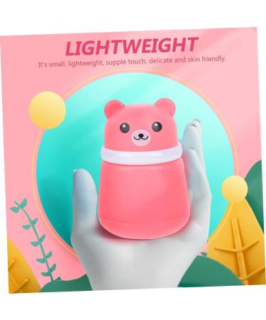 FRCOLOR 2pcs Baby Powder Box Set with Puff | Newborn Face Wash Dispenser | Talcum Powder Storage Box | Creative Pink Design - Buy Online on SooperMarket.com