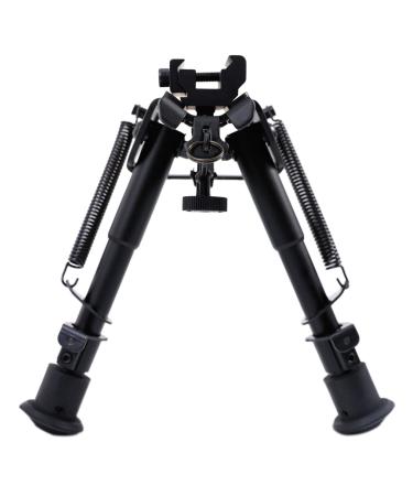 Pinty Rifle Tactical Bipod Adjustable Spring Return Adapter Compatible with Picatinny Rail System Hardened Steel and Aluminum Adjustable Height