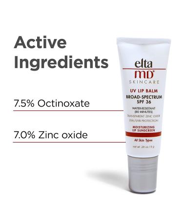 EltaMD UV Lip Balm SPF 36 - Moisturizing Zinc Oxide Lip Sunscreen - Buy Online on SooperMarket.com