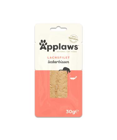 Applaws Natural Cat Treats Whole Salmon Loin Cat Snack 30g Bag (Pack of 12) Salmon Loin 30 pieces (Pack of 12)