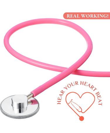 Kids Stethoscope Toy Set | 20 Pcs Real Working Stethoscope for Children | Nurse & Doctor Role Play Kit | Pretend Game Accessories (Pink, Sky Blue, Red, Black) - Buy Online on SooperMarket.com