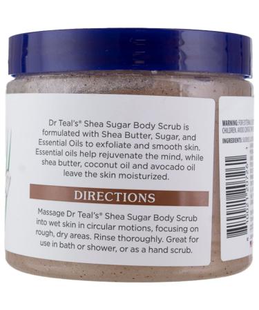Dr. Teal's Coconut Oil Shea Sugar Scrub 19oz - Exfoliating Body Scrub - Buy Online on SooperMarket.com