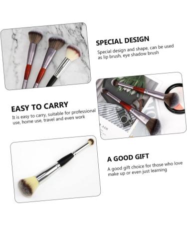 PLAFOPE 3pcs Double-ended Makeup Brush Cosmetic Supplies Cosmetic Brush Blush Brush Artificial Fiber - Buy Online on SooperMarket.com