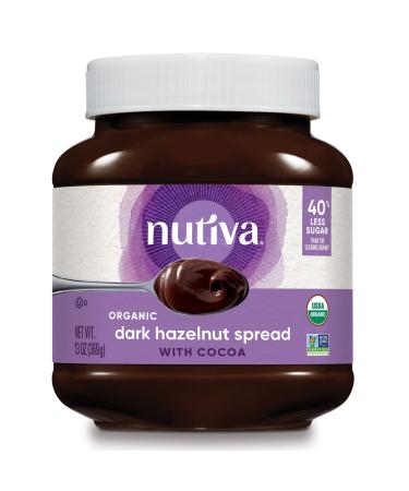 Nutiva Organic Hazelnut Spread Dark 13 oz (369 g)