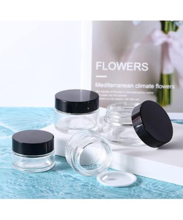 6x30ml Refillable Glass Cosmetic Containers | Empty Travel Pots for Creams Lotions & Powders - Buy Online on SooperMarket.com