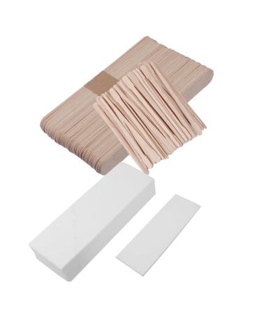 MAGICLULU 800pcs Disposable Beauty Bar Spatula Natural Birch Accessories Face