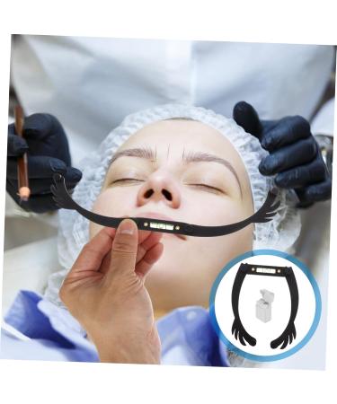 Beavorty 5pcs eye brow shaping kit white eyebrow ruler mapping level ruler eyebrow line aluminum alloy - Buy Online on SooperMarket.com