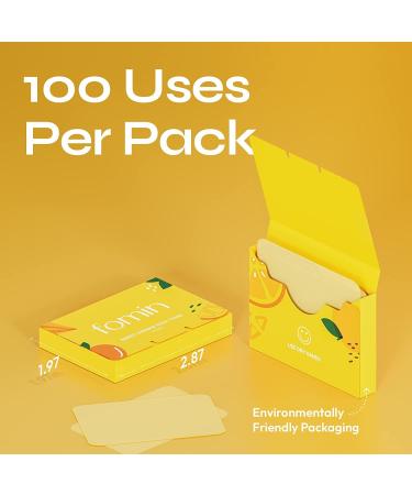 FOMIN Antibacterial Tea Tree Paper Soap Sheets - 200 Sheets - Travel Essentials Pack of 3 - Buy Online on SooperMarket.com