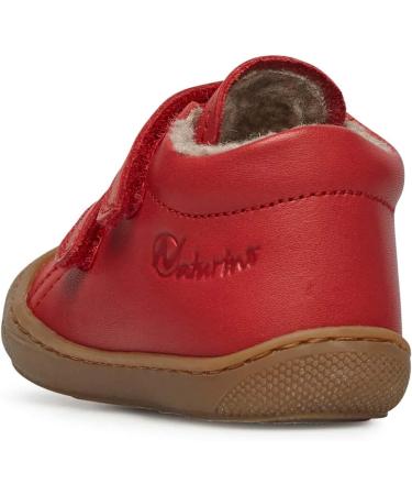 Naturino Cocoon VL Leather First-Steps Shoes - 3 UK Child - Rosso - Buy Online on SooperMarket.com