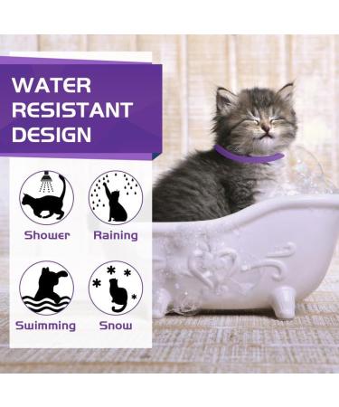 Calming Collar for Cats - Anxiety Relief and Natural Calm Treatment - Adjustable, Waterproof, Pheromone-Infused - 2 Pcs Purple - 60 Day Supply - for Kittens and Medium to Large Cats - Buy Online on SooperMarket.com
