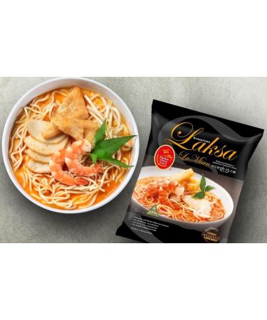 Prima Taste Singapore Laksa and Curry Flavour La Mian Instant Noodles Case of 12 HALAL by CNMART - Buy Online on SooperMarket.com