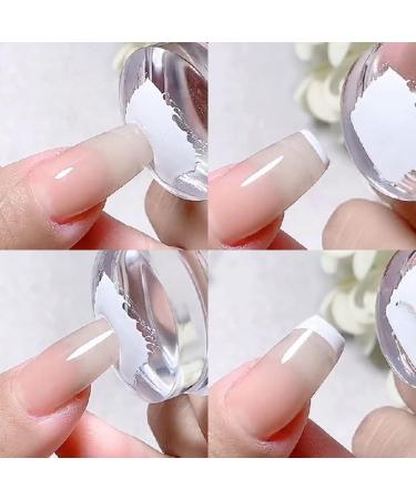 Hiraith 4.2 cm Silicone Nail Art Stamping Set with Lid and Scraper DIY French Nail Stamp Nail Stamp for Nails Stamping Varnish Kit 4.2CM Rosa - Buy Online on SooperMarket.com