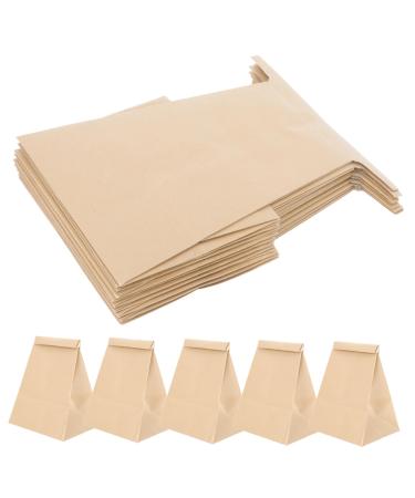 KALLORY 10pcs Outdoor Garbage Bags Emesis Bags Disposable Kraft Paper Bags Disposable Kraft Paper Bags Disposable Emesis Bag Motion Sickness Patches Carsickness Vomit Bag Vomit Pouch Child