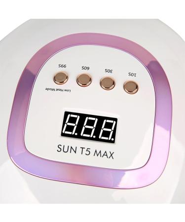 Yurayisen 220W UV LED Nail Lamp for Gel Polish 4 Timers Large Space Gel Curing Lamp Nail Dryer - Buy Online on SooperMarket.com