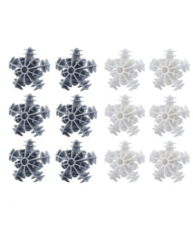 Dryer Balls Pack of 12 Washing Balls Washing Machine Dryer Balls Reusable Dryer Balls Laundry Dryer Ball for Tumble Dryers Clothes Cleaning (5.5 x 5.5 x 2.9 cm)