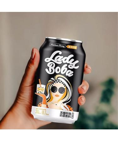 SUPPLIIONLINE Madam Hong Best chilled Lady Boba Grass Jelly and Brown Sugar Bubble Tea - 315ml (Brown Sugar) - Buy Online on SooperMarket.com