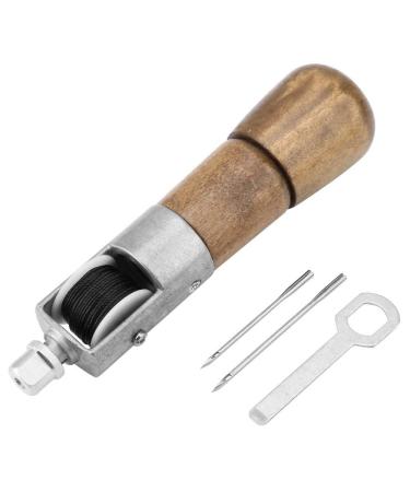 Leather and Fabric Sewing Awl Leather Craft Automatic Lock Stitching Sewing Awl Quick Stitch Repair Tool Kit with 2 Needles
