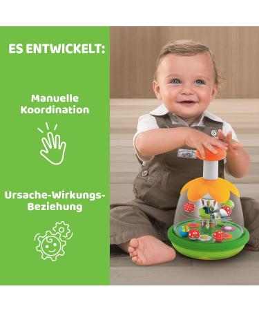 Chicco Magic Gyro Toy - Interactive Screeching Toy with Mirror for Babies & Toddlers (6-36 Months) - Perfect Gift for Learning Cause and Effect - Buy Online on SooperMarket.com