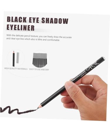 CANIGHT 12pcs Black Eyeliner 1 Black Waterproof Eyeliner Beauty Supply Waterproof Brow Pencil Makeup Wood - Buy Online on SooperMarket.com