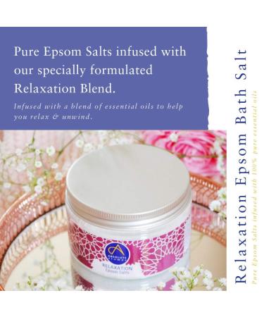 Absolute Aromas Relaxation Epsom Salt - 300g Magnesium Sulfate with Chamomile Lavender & Mandarin Essential Oils for Ultimate Relaxation - Buy Online on SooperMarket.com