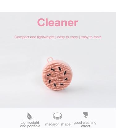 Silicone Face Massager Brush Super Soft Face Scrub Brush with Soft Bristles Smart Face Scrubber Exfoliator Manual Face Wash Scrub for Face Skincare Anti Agging Skin Cleanser Makeup Tool Pink - Buy Online on SooperMarket.com