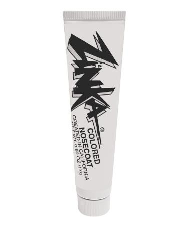 Zinka Colored Nosecoat Zinc Oxide Based Water Resistant 2 Pack Bundle 0.6 Ounce Tube - White