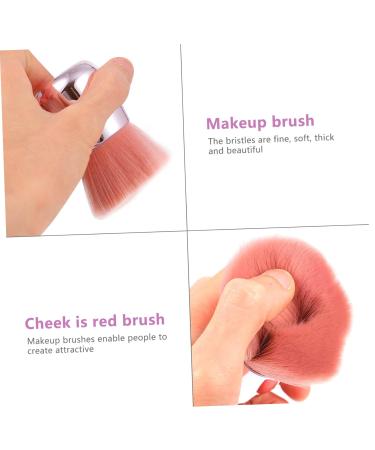 NOLITOY Mushroom Head Makeup Brush | Fluffy Face Powder & Cheek Brush | Triangle Body Brush | Portable Pink Beauty Tool - Buy Online on SooperMarket.com