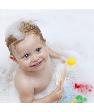 Kisangel Comb Cap Massaging Toddler Hair Brush - Natural Bristles, Wooden Massager for Kids - Perfect Gift for Baby Registry - Buy Online on SooperMarket.com