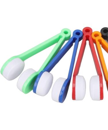 20-Partly Reading Flashing Brake Glasses Cleaning Tool Set - 4 Red Blue Black Green & Orange Brushes for Optimal Lens Care - Buy Online on SooperMarket.com
