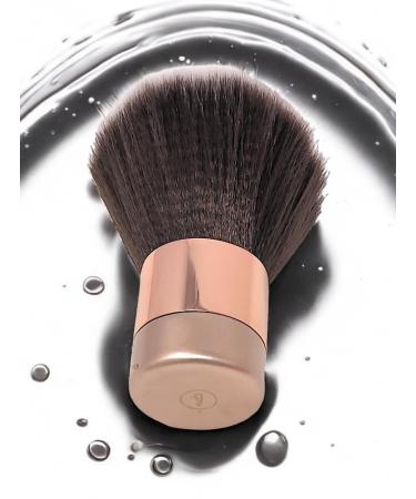 Luxurious Large Kabuki Brush - Fluffy Powder Brush for Face & Body | BevyGold (Rose Gold) - Perfect for Spray Tan Finishing - Buy Online on SooperMarket.com