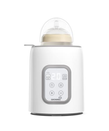 Bottle Warmer  GROWNSY 8-in-1 Fast Baby Milk Warmer with Timer for Breastmilk or Formula  Accurate Temperature Control  with Defrost  Sterili-zing  Keep  Heat Baby Food Jars Function