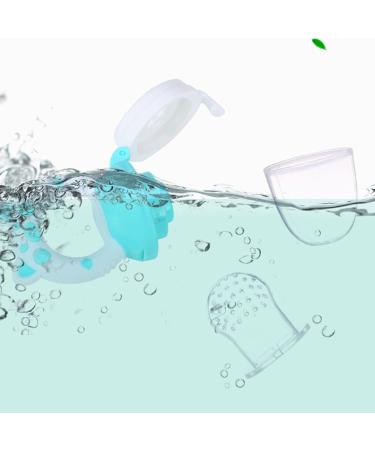 Buy Pack of 2 Baby Food Dispenser Pacifiers - Soft Silicone for Babies 4 Months+ - Blue & Green - Buy Online on SooperMarket.com