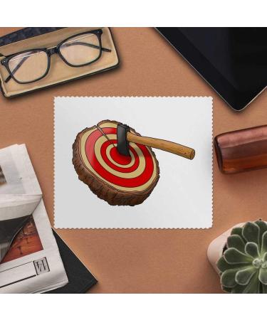 Buy 2x Axe Throwing Target Microfiber Cleaning Cloths - Perfect for Eyeglasses & Screens | High-Quality Lens Care - Buy Online on SooperMarket.com