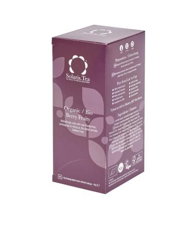 Solaris Tea Organic Berry Fruity Fruit Tea - 40 Silk Tea Bags | Premium Herbal Tea for International Shipping - Buy Online on SooperMarket.com