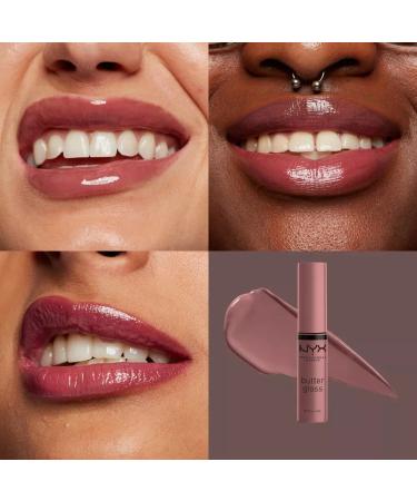 NYX Butter Gloss in Cinnamon Roll - Dusty Nude Mauve Lip Gloss - Buy Online on SooperMarket.com