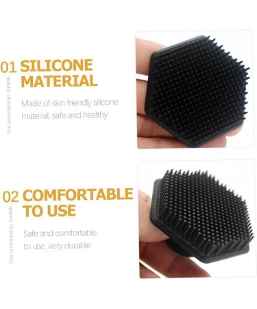 Buy NOLITOY Silicone Hair Massage Brush & Bath Scrubber - Exfoliate & Relax Anywhere - Buy Online on SooperMarket.com