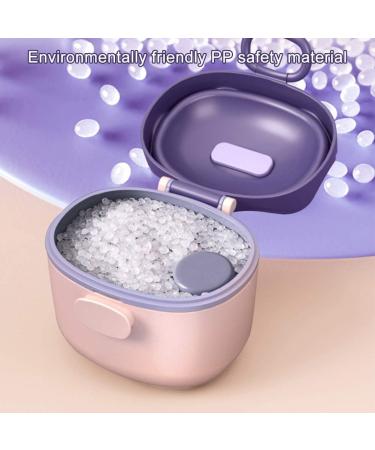 Fiacvrs Baby Milk Powder Dispenser with Spoon - Purple | Detachable & Large Capacity for Easy Feeding - Buy Online on SooperMarket.com
