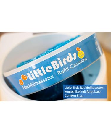 Buy Little Birds 4x Refill Cassettes for Angelcare Windeiler & Litter Licorn II - Up to 320 Diapers - 7-Layer Odor Protection - Buy Online on SooperMarket.com