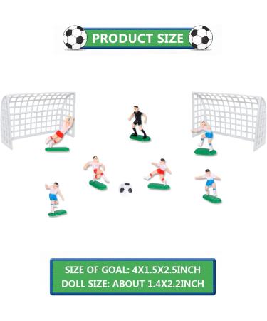 9pcs Football Cake Decoration Set Football Figures Cake Toppers Soccer Toppers for Cakes and Cupcakes Set Football Cupcake Topper for Sport Theme Party Decoration Supplies - Buy Online on SooperMarket.com