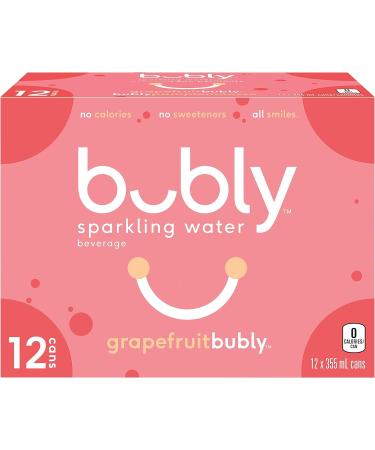 bubly Sparkling Water grapefruitbubly 355 mL Cans 12 Pack Grapefruit Sparkling Water