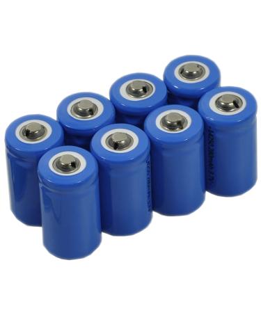 8X 14250 LS14250 CR14250 1/2 AA Battery top Button Rechargeable 3.7V Li-ion for LED Flashlight Torch Headlamp Instrument and Equipment Tools 280mah s1a