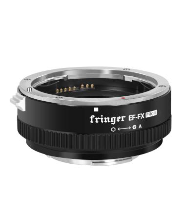 Fringer EF-FX PRO II Fuji Canon EF to Fuji X Adapter Autofocus Compatible with Canon EOS EF Lens to Fuji X Mount X-T4 X-T3 XT2 XT20 XH1 X100V X-H X-T X-PRO X-T30 Canon EF to Fujifilm X