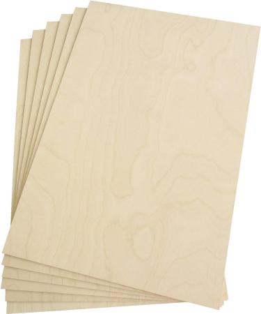 Premium Baltic Birch Plywood 3mm - 12x18 - 6 Flat Sheets - B/BB Grade Veneer for DIY Arts & Crafts, Woodworking, Laser Cutting Projects - Buy Online on SooperMarket.com
