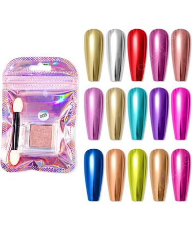 Nail Powder Colors 10 Set Beautiful Refill Set Dip Powder Colors Set 10 Colors Dipping Nail Powder Golden Pink Nail Powder Colors Set - Buy Online on SooperMarket.com