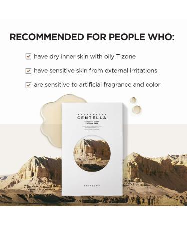SKIN1004 Madagascar Centella Watergel Sheet Ampoule Mask - 5 Count Box | Fresh Corn Mint Oil Gel | Triple Moisturizing & Sebum Care - Buy Online on SooperMarket.com
