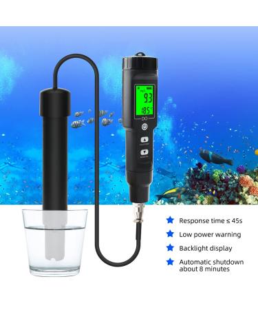 Dissolved Oxygen Meter Professional Digital Pen Type Dissolved Oxygen Test 0.0-40.0mg/L Dissolved Oxygen Detector for for Aquarium Aquaculture - Buy Online on SooperMarket.com