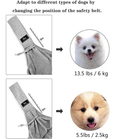 Cuby Pet Shape Turnable - Soft Hands-Free Carrier with Side Pockets for Small Dogs Puppies Cats & Rabbits - Gray 1 Pack - Buy Online on SooperMarket.com
